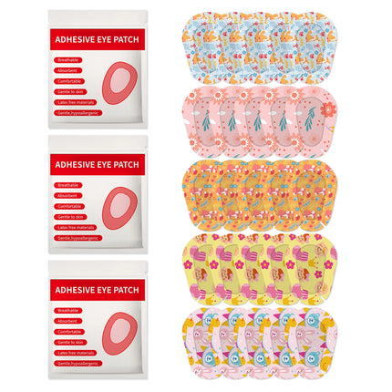 90PCS Child Amblyopia Eye Patch Training Eyeshade Orthoptic Corrected Eye Patches Lazy Kids Girl Boy Adult Adhesive Eye Mask Hot