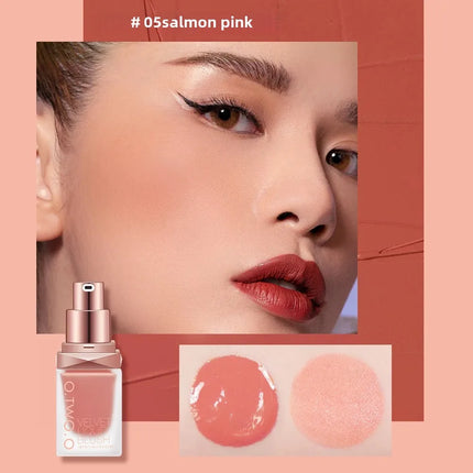 O.TWO.O Liquid Blusher 4 Colors Rose Pink Blush Long Lasting Natural Cheek Face Makeup Blusher High Pigment For Women Cosmetics