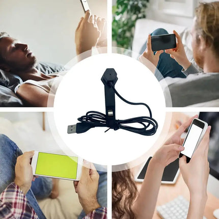 new Auto Phone Clicker With Indicator Black Physical Clicker Phone Equipment Quiet Automatic Tapper For Shopping Gaming Liking