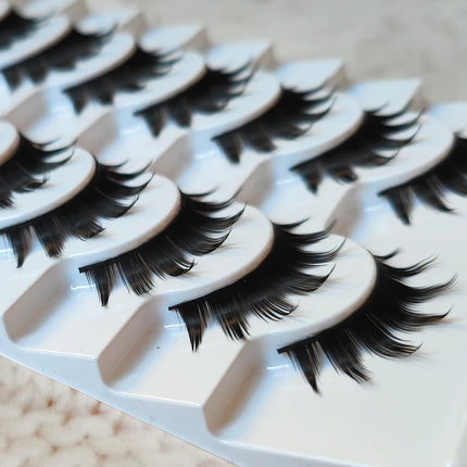 10 Pairs Makeup False Eyelashes 3D Thick Dramatic Looking Faux Mink Eye Lashes Long Handmade Eyelash Cosmetics Tools