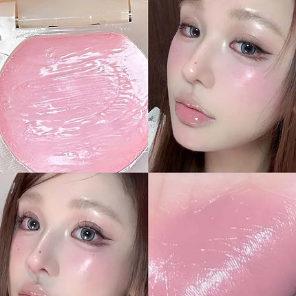 Little Bear Water Light Multi Purpose Cream Korean Makeup Milk Pink Purple Blush Brighten Face Rubores Rouge Juice Cute Makeup