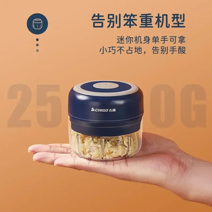 Chigo Meat Chopper Cutting Machine Home Appliance Electric Blender Household Wireless Portable Garlic Pounder Shredder Grinders