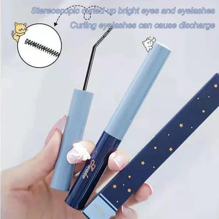 Silver Silk Fiber Matte Mascara Makeup Ultra-Fine Brush Lengthens Eyelashes Waterproof Fast Dry Eyelash Extension Mascara Makeup