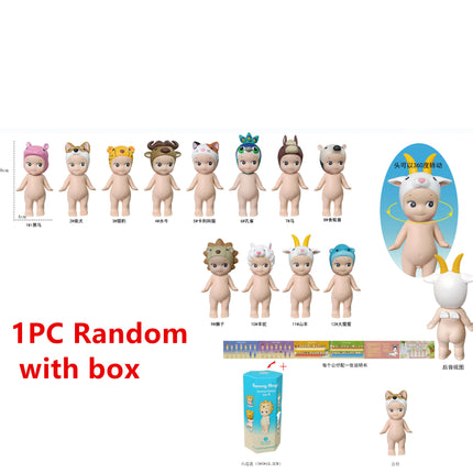 Mini Figure Angel Blind box Animal Series Mystery Box Cute Dolls Decoration Lucky Surprise Birthday Gift
