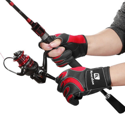 Hunting Gloves Tactical Gear Exposed Three-Finger Fishing Gloves Men'S And Women'S Non-Slip Sports Bicycle Riding Gloves
