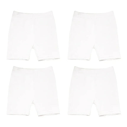 4pcs Girls Safety Pants Modal Dance Leggings Shorts 2024 Soft Candy Color Panties Girls Underwear Short tights Aged 3-12 Years