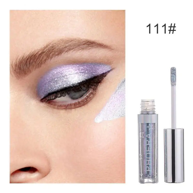 PHOERA Metallic Eye Shadow Diamond Shiny Eye Liner Pen Eyeshadow Long Lasting Shimmer Pigmented Eye Shadow Maquillaje