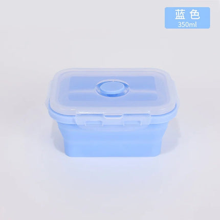 4PS Collapsible Food Storage Containers with Lids & Vent,, Kitchen Stacking Silicone Collapsible Meal Prep Container Set for