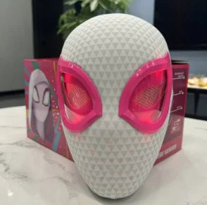 Hot In Stock 1:1 Scale Miles Spider-Man Electronic Mask With Moving Glowing Eyes Ring Control Cosplay Toy Gift For Boys Gift