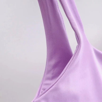 2025 Summer Women Sexy Sleeveless Tops Fashion Short Square Collar Tank Tops 6 Colors