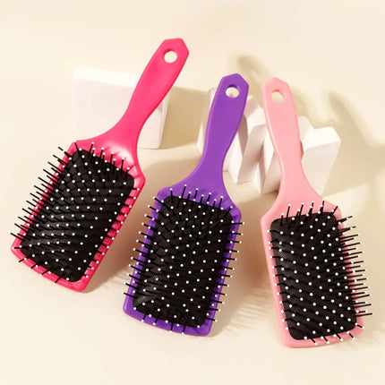 1PC Airbag Massage Hair Brush – Exfoliating Anti-Static Comb with ABS Plastic Handle, Styling Tool for Real Hair Wigs