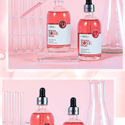 LAIKOU Sakura Face Serum Rose Essence Moisturizing Firming Brightening Smooth Skin Facial Skin Care Products 100ml