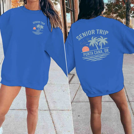 Senior Trip 2026 Sweatshirt Men Women Clothing Unisex Classic Casual Crewneck Top Senior Trip 2026 Fashion Casual Hooded Shirt