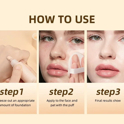 Matte Face Foundation Makeup Base Cream Full Coverage Concealer Cover Ance Moisturizing No Cracking Waterproof Face Corrector