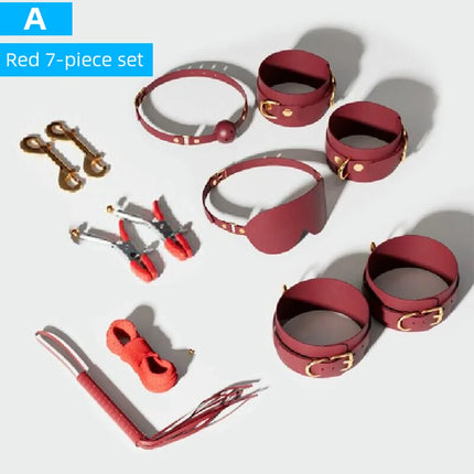 Premium BDSM Bondage Kit for Couples Bed Restraints Women's Bandage Slave Collars Obedience Adult Erotic Accessories