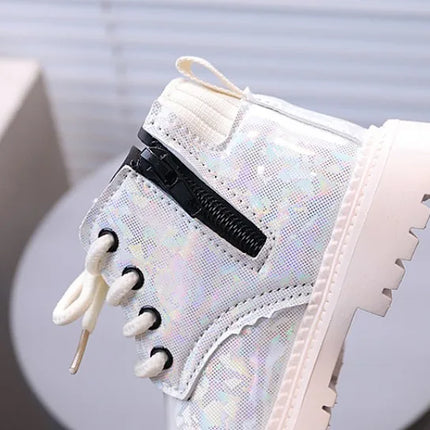 Winter Girls New Short Boots Children British Style Soft Sole Lightweight Boots Ankle-high Unisex Boys Shoes Size 21-30