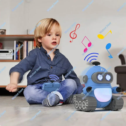 2.4G Remote Control Robot Dance Move Programable Colorful LED Lights Music Song Play Play Smart Robot Toys Kids Gift Christmas