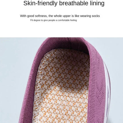 Shoes for mothers soft soles casual blue mesh shoes Women's shoes, breathable and comfortable in spring and summer