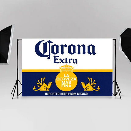Corona Extra Beer Backdrops For Photography Kid Birthday Party Poster Flowers Balloon Decor Photocall Background