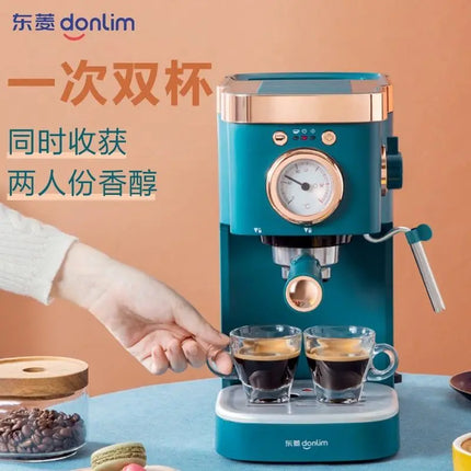 Coffee machine Household Italian high pressure steam beating milk foam grinding beans freshly brewed coffee coffee machine new