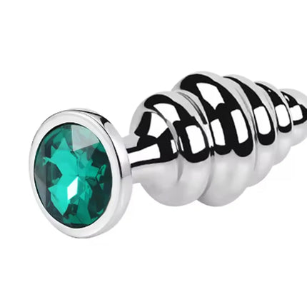 Metal Anal Plug Stainless Steel Butt Plug With Jewelry Colorful Crystal Anus Plug Adults Sex Toys for Men Women Gay Adult Game