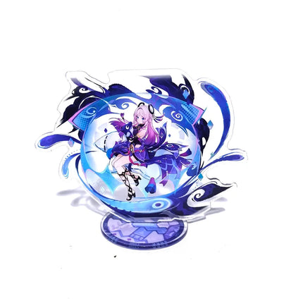 Anime Genshin Impact Figure VARKA ZIBAI Acrylic Stand Model Plate 1pc Desk Decor Standing Sign Game Fans Gift