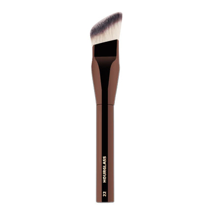 1pc #22 Smooth Edge All Over Foundation Makeup Brush Wedge Liquid Foundation Make Up Brush Face Base Metal Handle with box