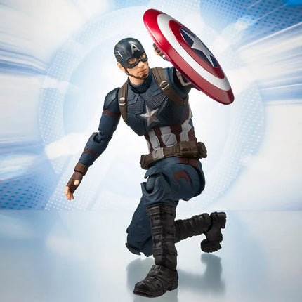 New 15cm Toys S.H.Figuarts Captain America Articulated Joints Collectible Marvel Avengers 2 Boxed Action Figure For Kids Gift