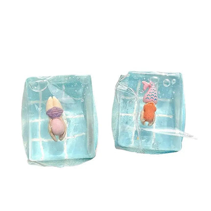 Swimming Pool Squeeze Toys Maltose Stress Relief Slow Rebound Sensory Toy Mochi Stress Reliever Toys Antistress