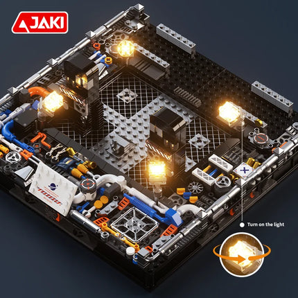 JK-8513 Space Space series collectible super plane space rocket children's puzzle model assembly kit boys building blocks toys