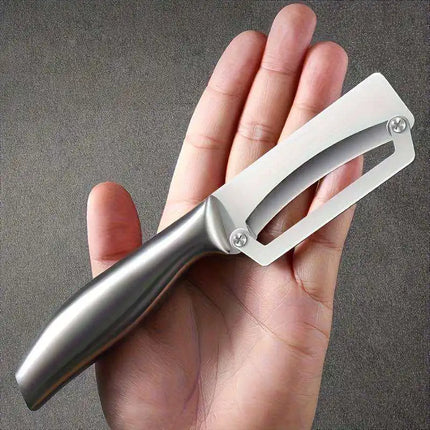 1PC Stainless Steel Flat Edge Peeler Potato Peeler Slicer Knife Watermelon/Melon Grater Kitchen Multi-Purpose Tool