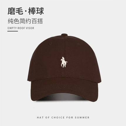 Unisex Polo Cap Cotton Baseball Hat - Embroidered Dad Hat Sun Protection / Casquette Polo Unisexe Coton - Chapeau Baseball