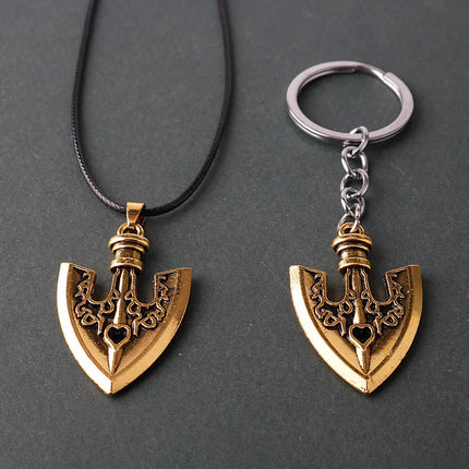 Anime JOJOS BIZARRE ADVENTURE Necklaces Kujo Jotaro Arrow Metal Pendant Chain Choker keychain Charm Gifts Jewelry collares