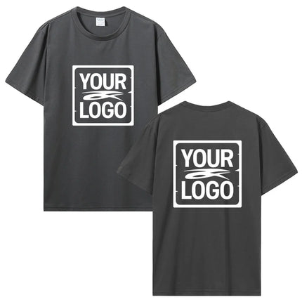 Customized Printed T-Shirt Tees DIY Your Own Design Like Photo Or Logo White T-Shirt Fashion Custom Men's Tops T-Shirt Clothing