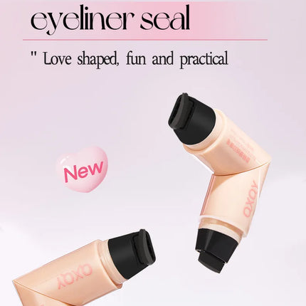 QXQY Easy Stamp Wing Eyeliner Pen - Dual Ended (Stamp + Pencil), Waterproof, Quick Dry, All Day Wear, Foolproof Application, Mus