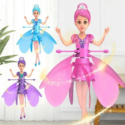 Children's Flying Doll Dancing Simulation Helicopter Gesture Induction Machine Rotating Flying Toy Luminous Toy Gift