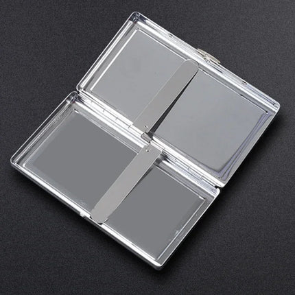 Slim Mirror Polished Metal Cigarette Case Portable Stainless Steel Pocket Cigarette Box Durable Cigarette Storage Holder for Men