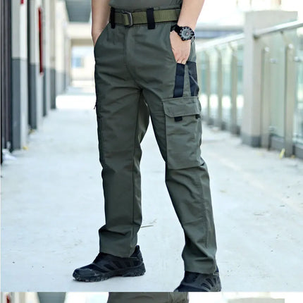 New Tactical Work Pants Men Outdoor Cargo Trousers Multi-pocket Waterproof Pant Autumn Spring Outdoor Workwear Hiking Trousers