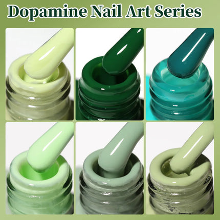 Gel Polish Nail Art Spring/Summer New Collection Avocado Green Nail Polish Manicure Products Uv Permanent Seedling Varnish