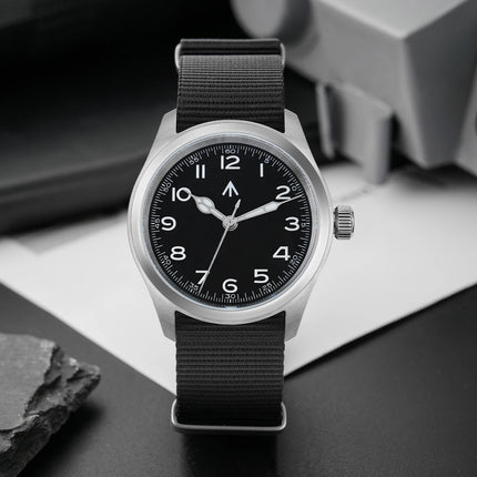 Militado ML08 V2 Vintage Quartz Watch Military VH31 Movement  Double Sapphire Crystal C3 BGW-9 Luminous Waterproof 38mm Watch