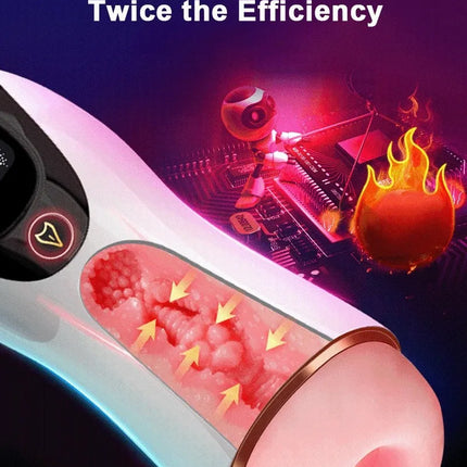 Male automatic interactive pronunciation airplane cup pussy vagina oral sucking masturbator vibrator adults sex toys for men 18+