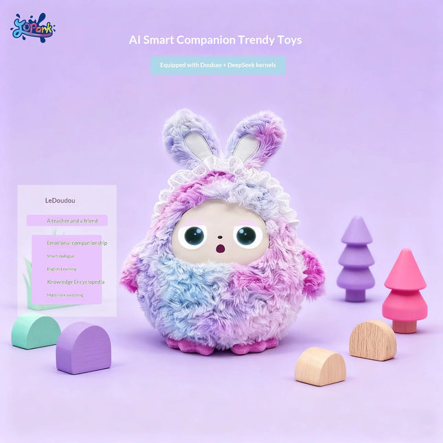 AI Smart Interactive Plush Rabbit Toy Voice Dialogue Story Time English Learning Bedtime Companion For Kids Birthday Gift