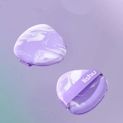 Lishu 6pcs Dry Wet Usable Makeup Cosmetic Puff Sponge Cushion Blendering Puff for Foundation Powder Soft and Cute