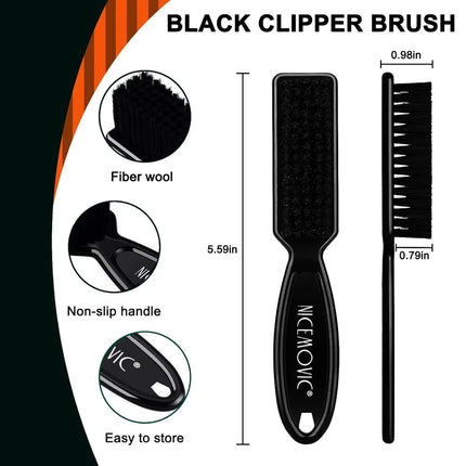 20 Pcs Barber Clipper Cleaning Brushes, Plastic Handle Nylon Bristles, Multifunctional Cleaning Supplies for Hair Salon, Home and Travel