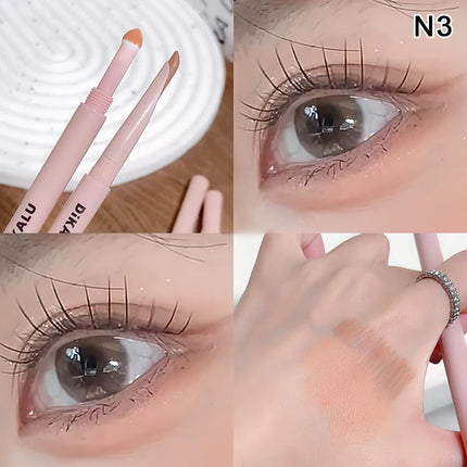 2-in-1 Lying Silkworms Eye Pencil Smudge-Proof Pink Highlighter Brighten Aegyo Sal Stick Shadow & Shimmer Korean Cosmetics