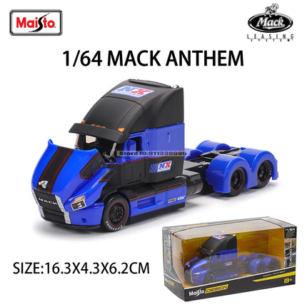 Maisto 1:64 Mercedes-Benz MACK Anthem International Trailer model simulation car model alloy car toy male collection gift