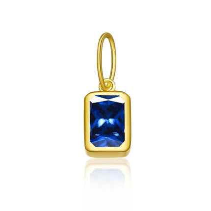 DPLAOPA 925 Sterling Silver 12 Birthstone CZ  Clips Charm Beads Pendant For Necklace And Bracelet 2024 Women Luxury Fine Jewelry