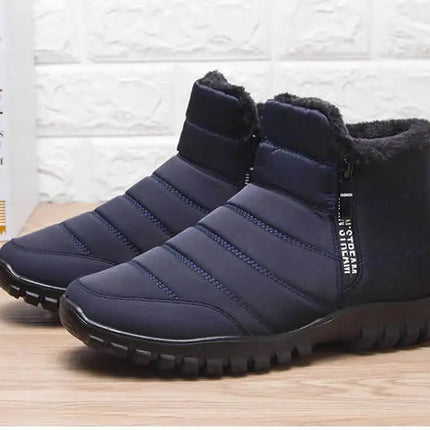Winter shoes Men's sneakers Warm Cotton Zipper Snow Ankle Boots, Autumncasual shoes  Waterproof Snow Boots free shiping shoe