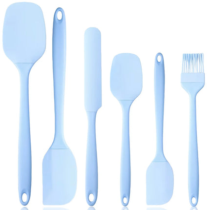 6 Pieces Silicone Spatula Set Food Grade split type Heat Resistant Spatulas Turner for Cooking Baking Mixing Baking Tools