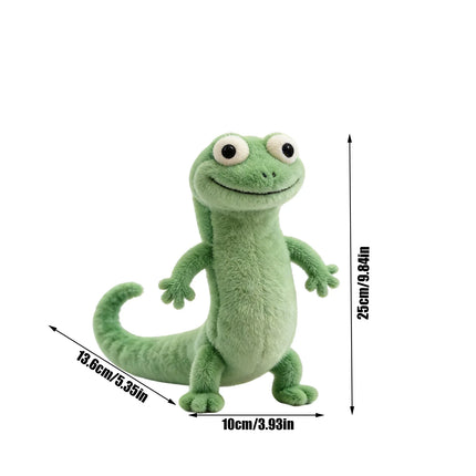 Green Lizard Tom Simulation Animal Plush Doll Desktop Ornaments Bedhead Pillow Stuffed Plush Toy Soft Decoration Collect Gifts